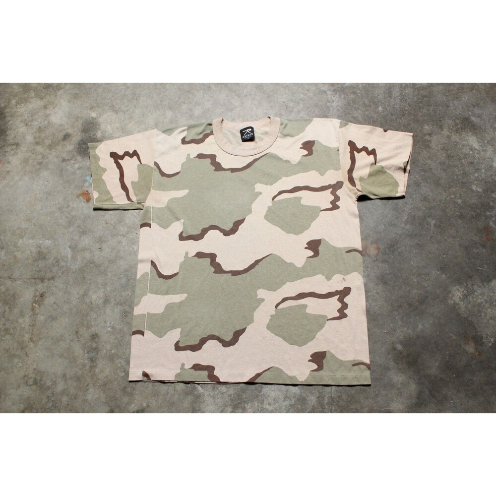 Vintage 1990's USA-Made Rothco Single Stitch Camo T-Shirt - XL